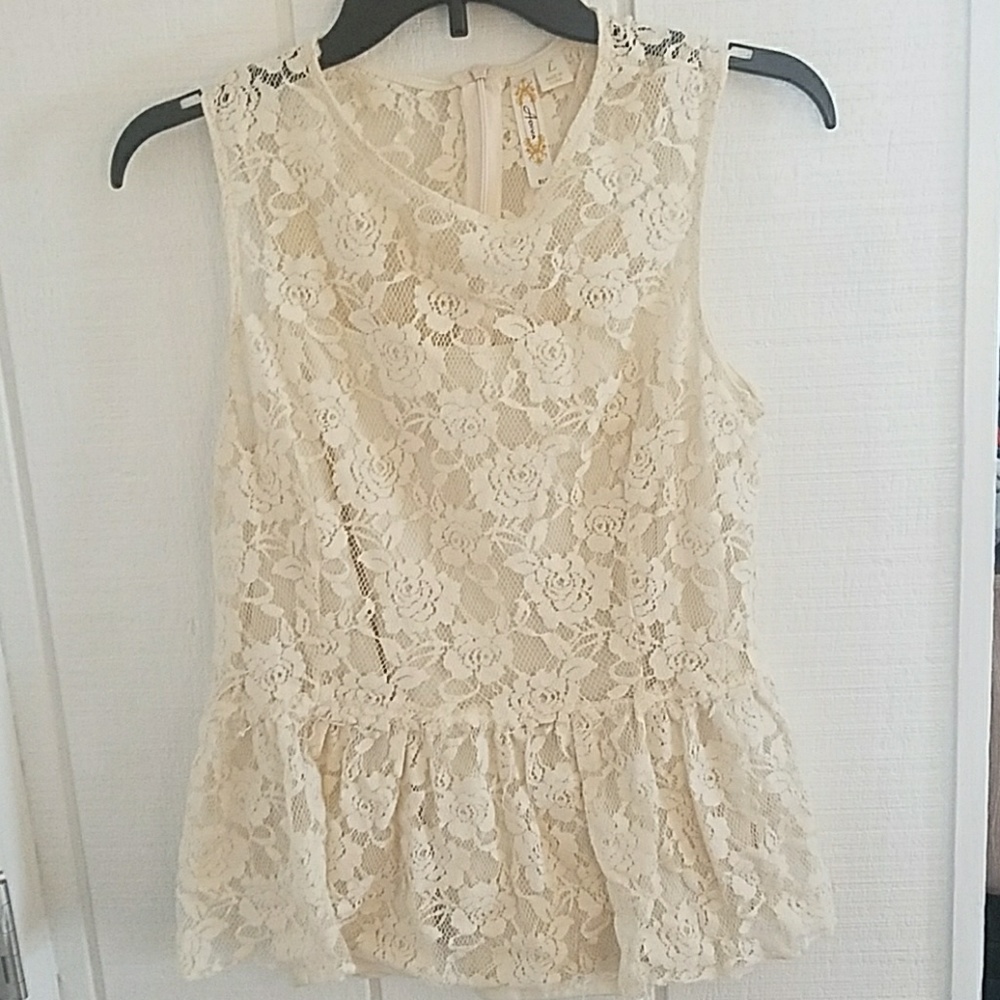 Lace tank top